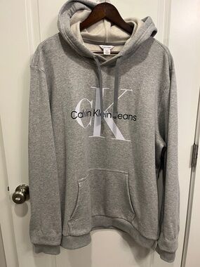 Calvin Klein Gray Hoodie for Men XL